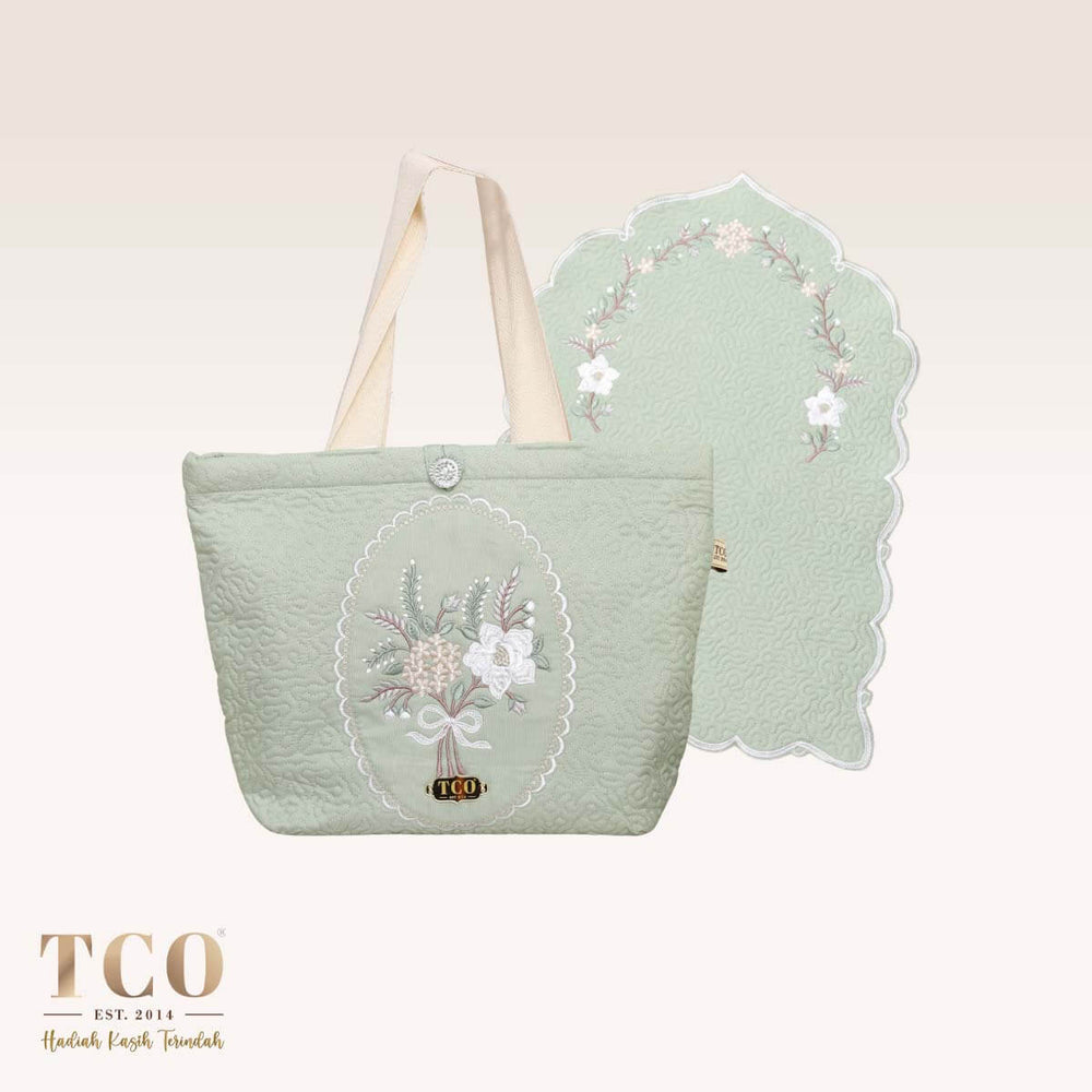 Seri Maya Bag & Mini Sajaddah in Serene Green