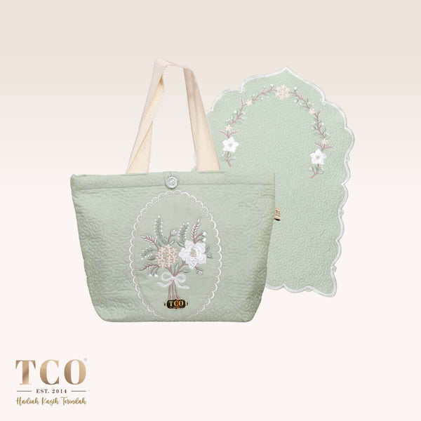 Seri Maya Bag & Mini Sajaddah in Serene Green