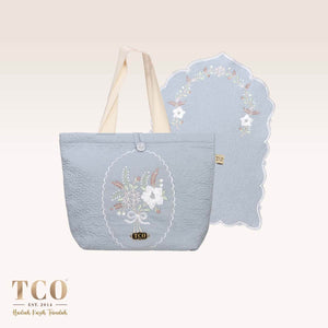 Seri Maya Bag & Mini Sajaddah in Smoky Bluish