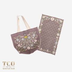 Seri Nilam Bag & Mini Sajaddah in Mellow Mauve