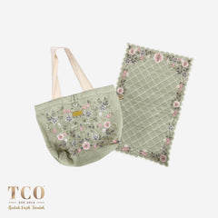 Seri Nilam Bag & Mini Sajaddah in Pale Olive