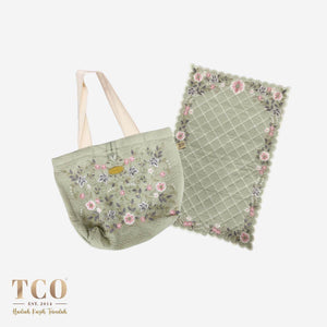 Seri Nilam Bag & Mini Sajaddah in Pale Olive