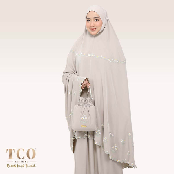 Telekung Daisy Luxe in Hazel Wood
