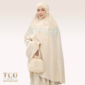 Telekung Florina in Caramel