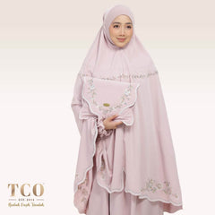 Telekung Kameela Luxe in Dusty Rose