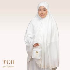 Nawa Mini Telekung in Off White