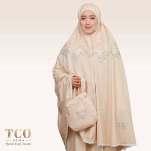 Telekung Salma in Caramel