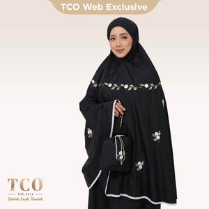 Telekung Travel Daizie in Black