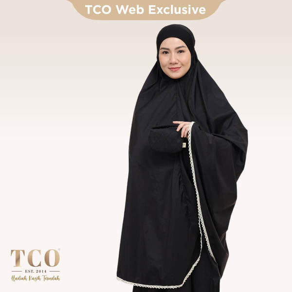 Telekung Travel Ezi Vera in Black