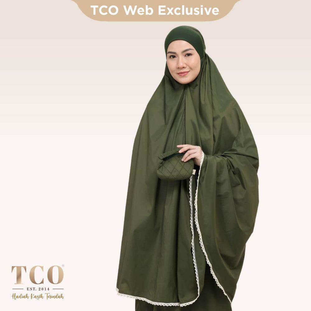 Telekung Travel Ezi Vera in Green