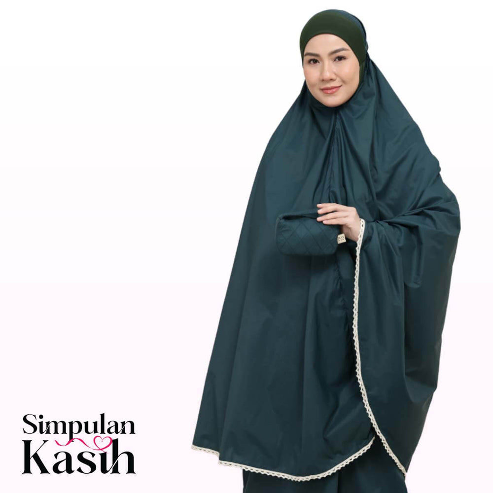 Telekung Travel Ezi Vera in Teal