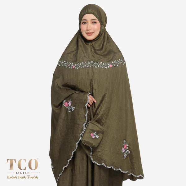 Telekung Travel Wander in Army Green