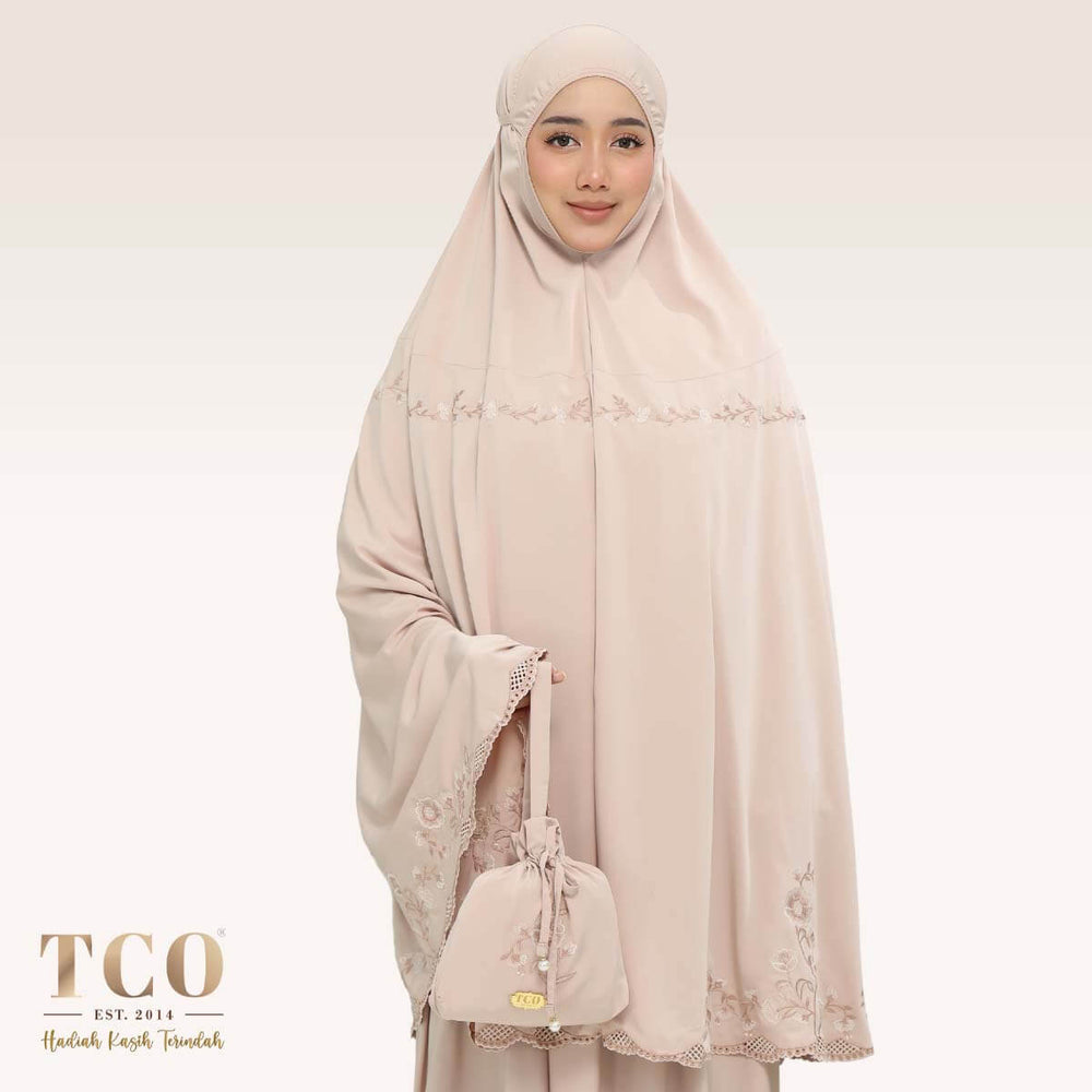 Telekung Windy Luxe in Almondy Latte