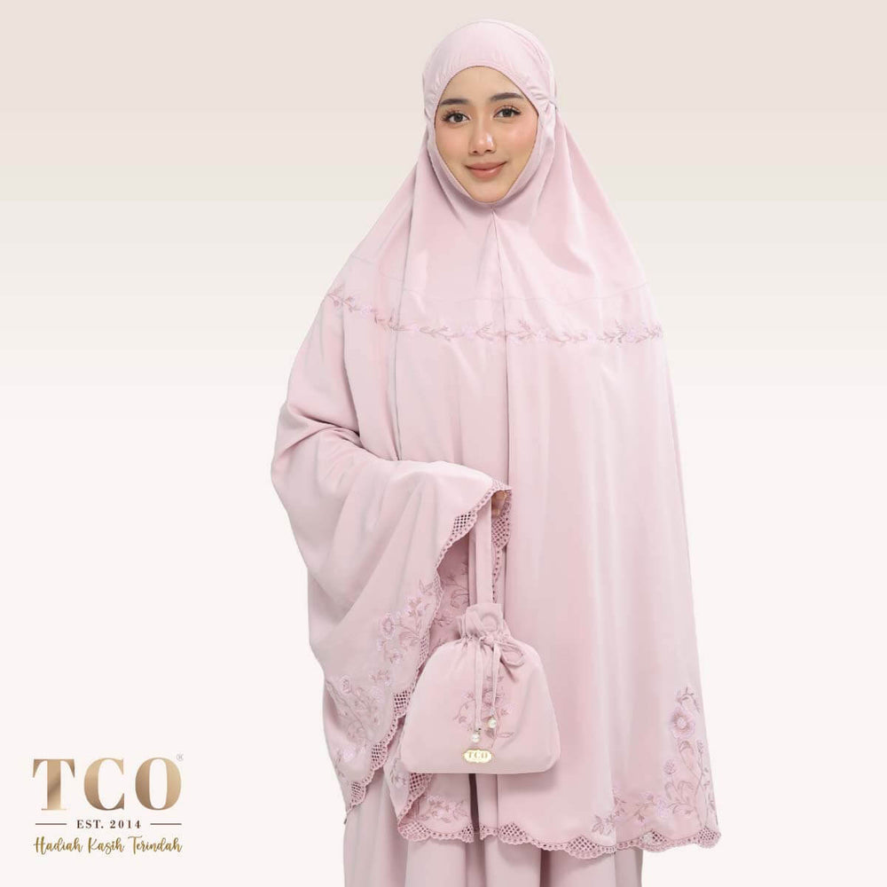 Telekung Windy Luxe in Dusty Rose