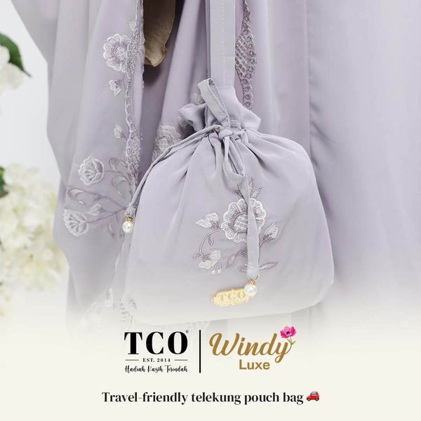 Telekung Windy Luxe in Icy Gray
