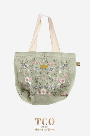 Seri Nilam Bag & Mini Sajaddah in Pale Olive