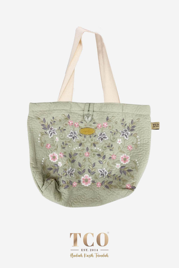 Seri Nilam Bag & Mini Sajaddah in Pale Olive