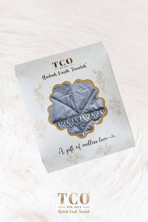 Tatreez Mini Sajaddah in Grayish Blue