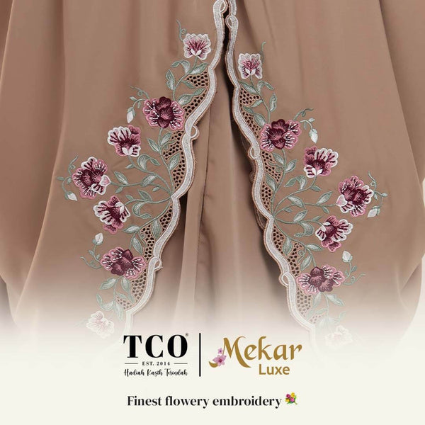 Telekung Mekar Luxe in Hazel Wood