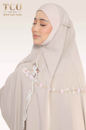 [LIMITED] Telekung Blossom Luxe in Hazel Wood