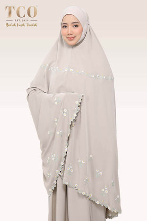 Telekung Daisy Luxe in Hazel Wood