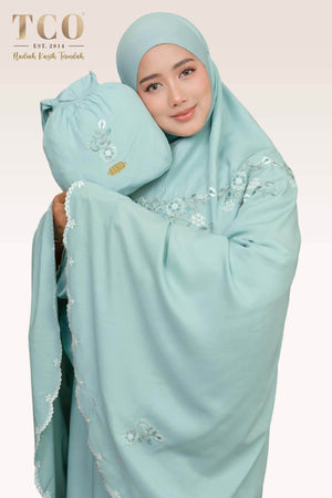 Telekung Pearl Ratna in Dusty Sky