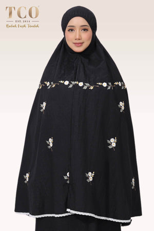 Telekung Travel Daizie in Black