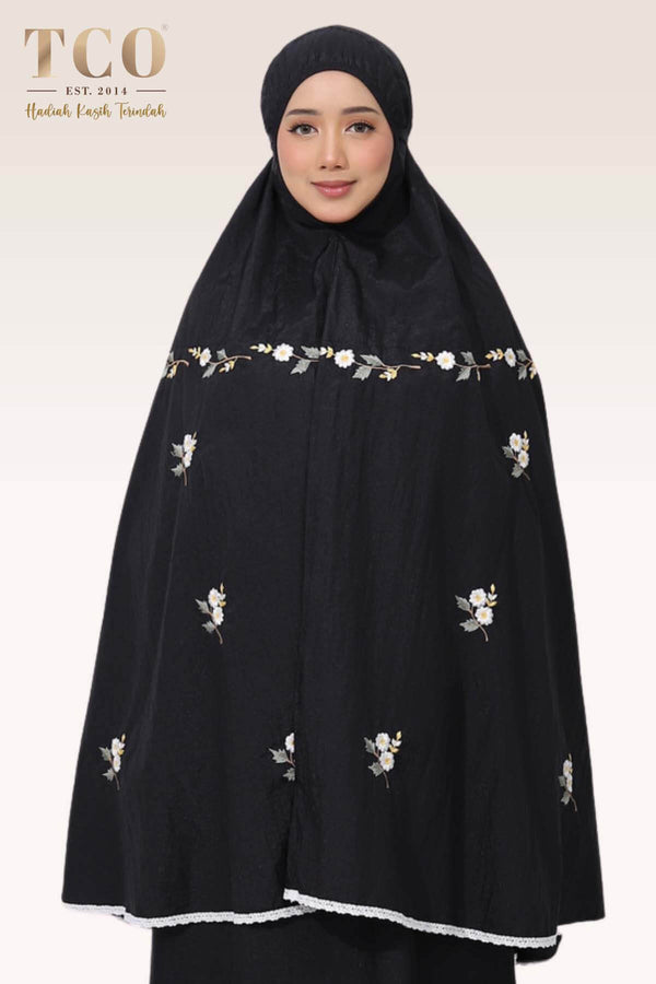 Telekung Travel Daizie in Black