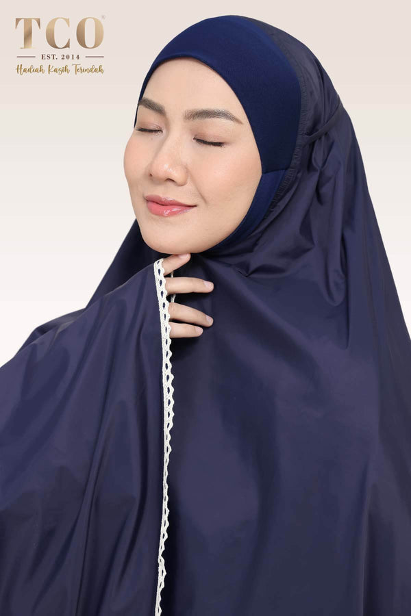 Telekung Travel Ezi Vera in Blue