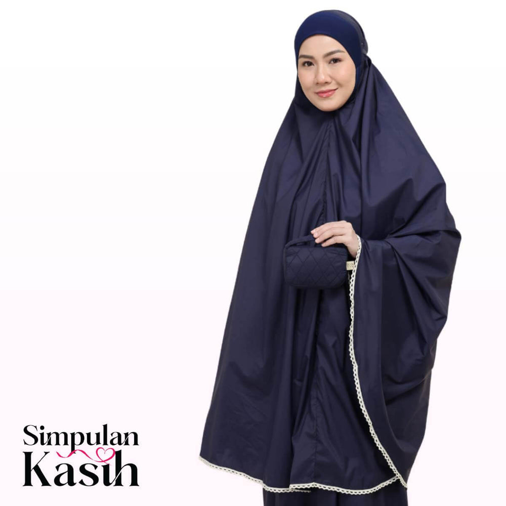 Telekung Travel Ezi Vera in Blue