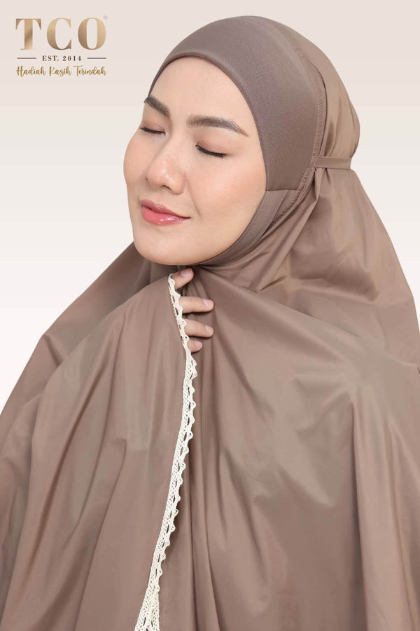 Telekung Travel Ezi Vera in Brown