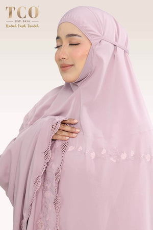Telekung Windy Luxe in Dusty Mauve