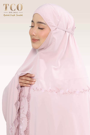 Telekung Windy Luxe in Dusty Rose