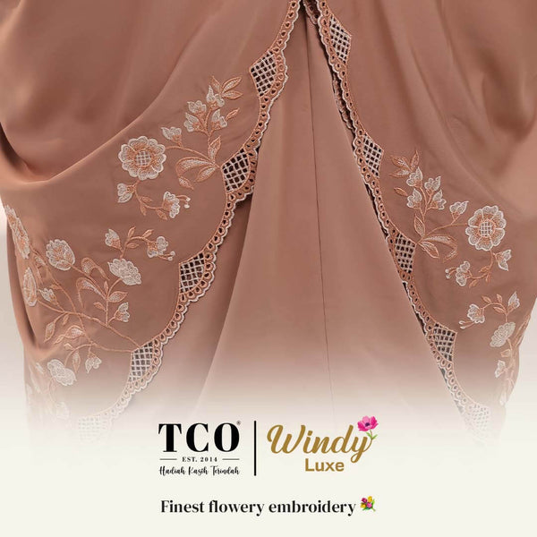 Telekung Windy Luxe in Icy Gray
