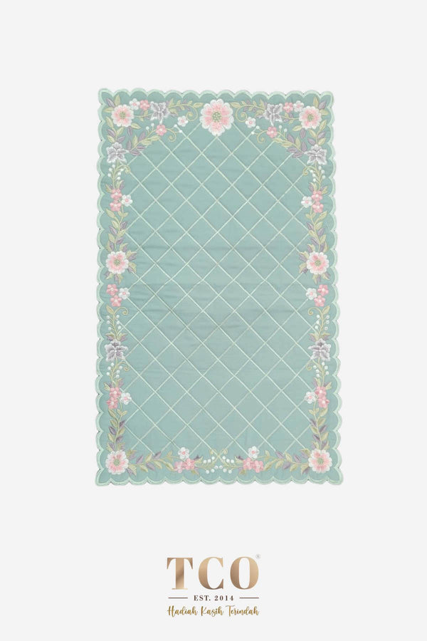 Seri Nilam Bag & Mini Sajaddah in Frosty Aqua
