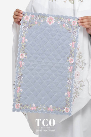 Seri Nilam Bag & Mini Sajaddah in Grayish Blue