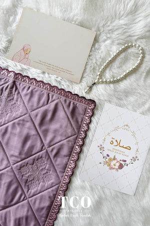 Tatreez Mini Sajaddah in Mellow Mauve