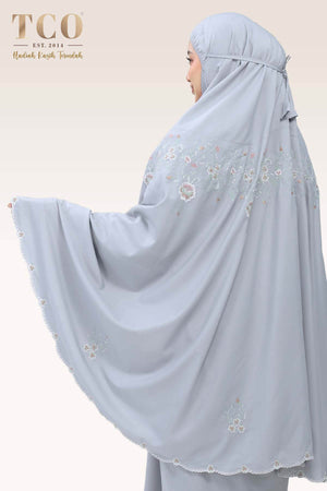 Telekung Florina in Ash Gray