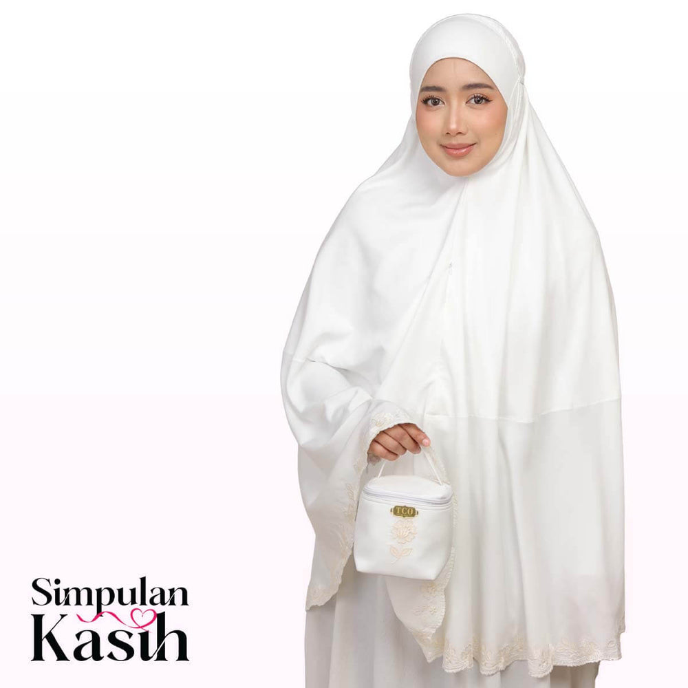Nawa Mini Telekung in Off White