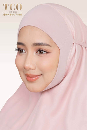 Telekung Pearl Rosabella in Pinky Blush
