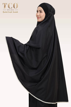 Telekung Travel Ezi Vera in Black