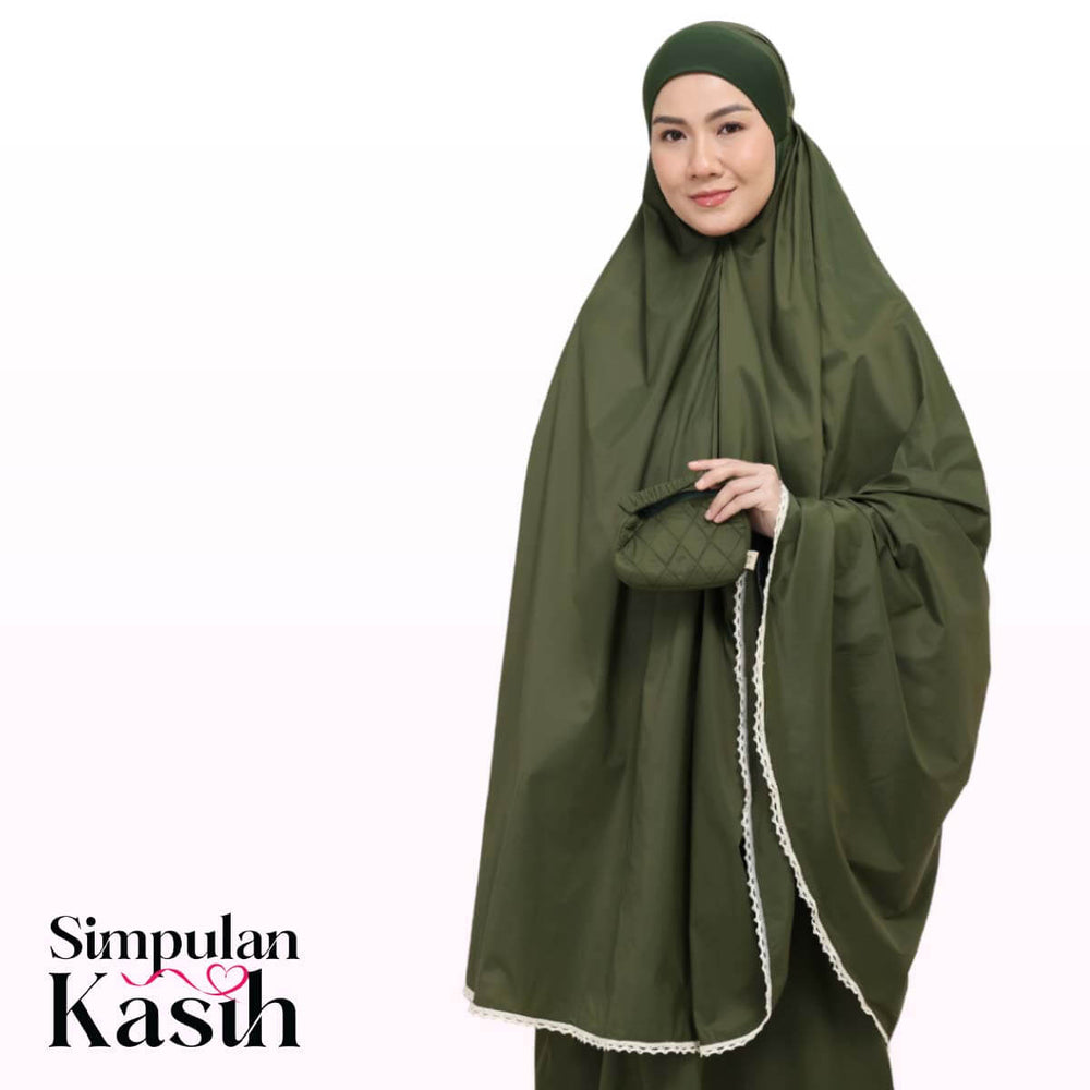 Telekung Travel Ezi Vera in Green