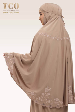 Telekung Windy Luxe in Coco Mocha