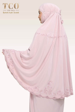 Telekung Windy Luxe in Dusty Rose