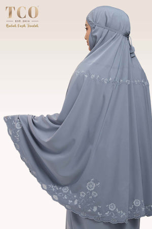 Telekung Windy Luxe in Icy Gray
