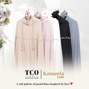 Telekung Kameela Luxe in Dusty Rose