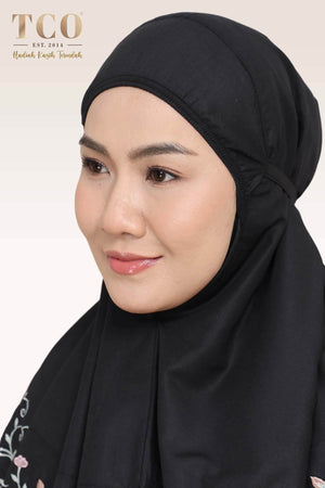 Telekung Florina in Black