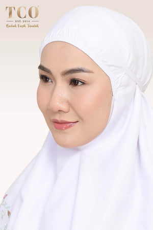 Telekung Florina in White