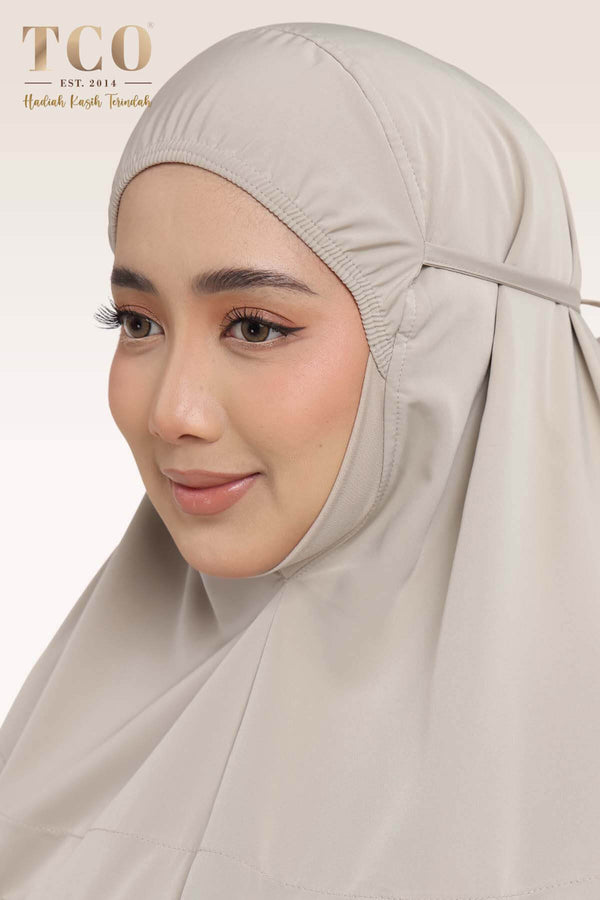 Telekung Mekar Luxe in Hazel Wood