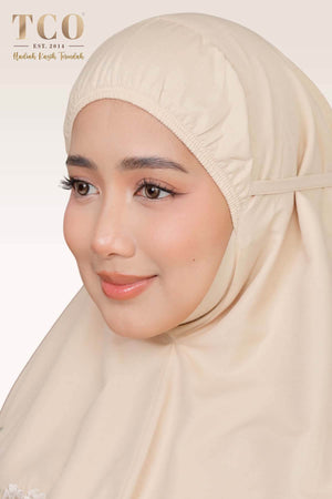 Telekung Salma in Caramel